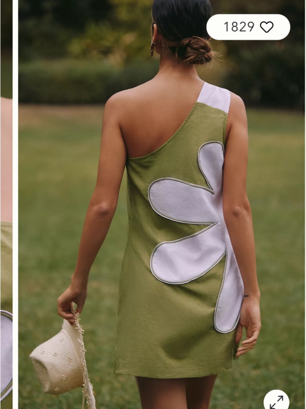 Farm Rio x Anthropologie One-Shoulder Mini Dress - Picture 2 of 6